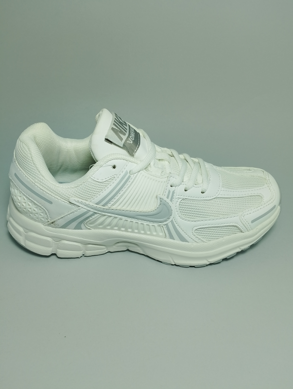 Кросівки тканина білі та сірі B833-5